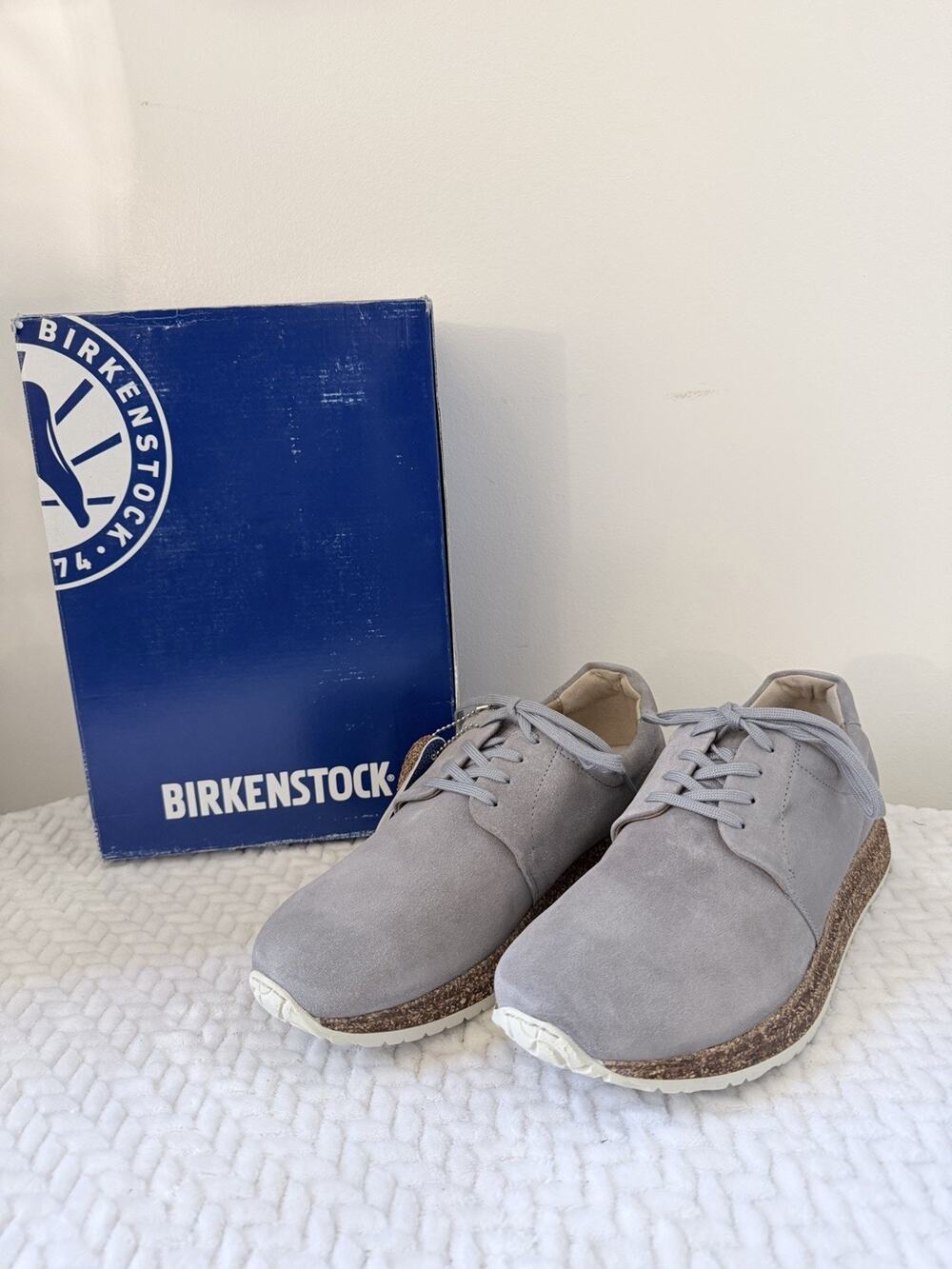 Birkenstock Wrigley Sneakers Gray Suede EU 42 US Mens 9 Womens 11 Regular